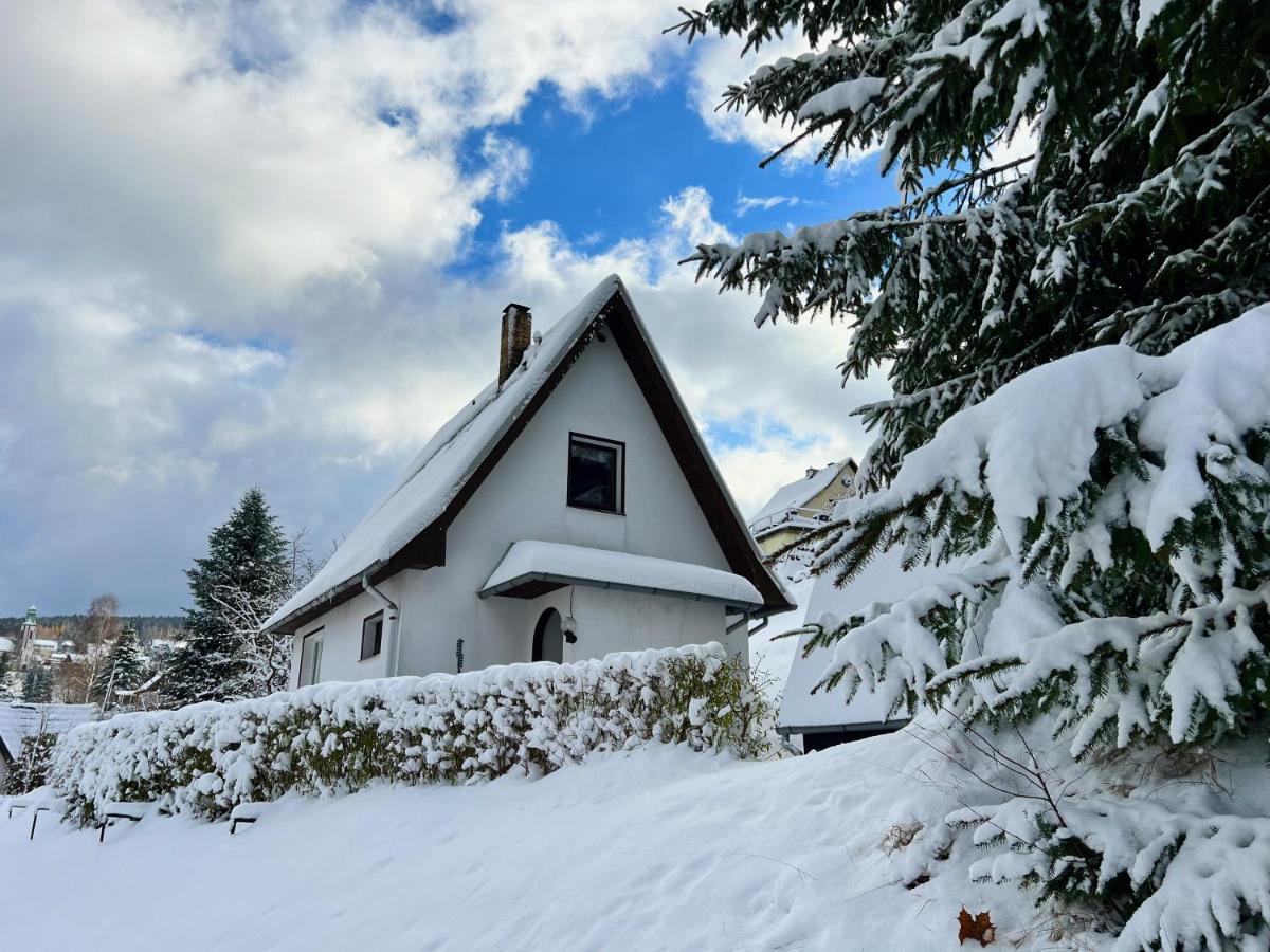 Urige Berghuette Mit Kamin Und Sauna Im Erzgebirge Nahe Schwarzwassertal Pobershau Ngoại thất bức ảnh