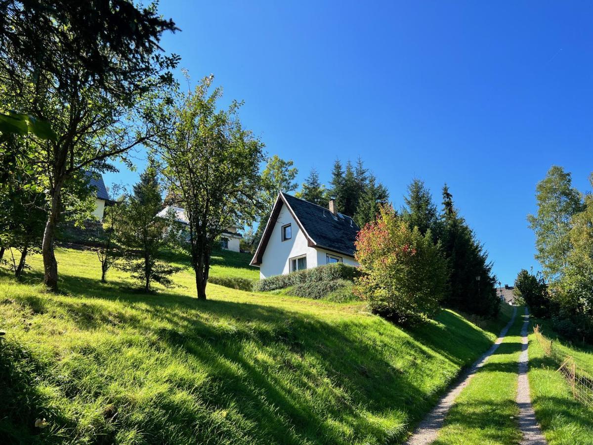 Urige Berghuette Mit Kamin Und Sauna Im Erzgebirge Nahe Schwarzwassertal Pobershau Ngoại thất bức ảnh