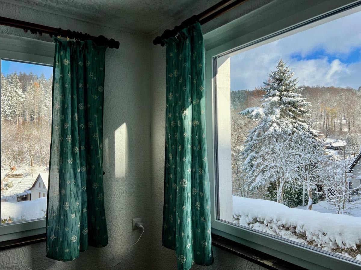 Urige Berghuette Mit Kamin Und Sauna Im Erzgebirge Nahe Schwarzwassertal Pobershau Ngoại thất bức ảnh